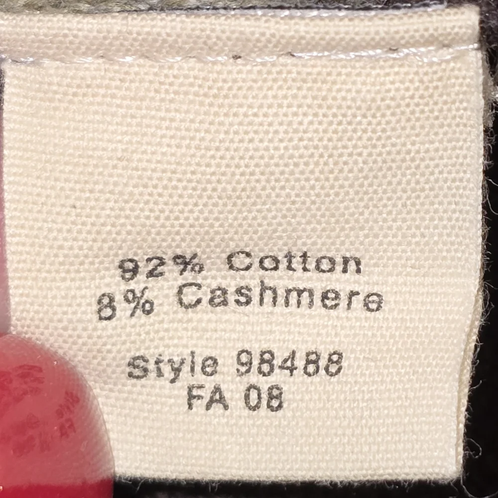 J. Crew Argyle‎ V-Neck Sweater Vest Brown and Red Cashmere Blend Size XL